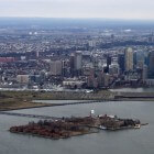Ellis Island  eiland in de monding van de Hudson rivier