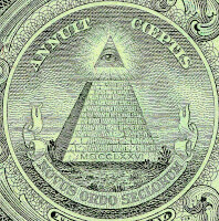 'Alziend oog' op dollarbiljet, bron Wikipedia / Bron: De:Benutzer:Verwstung, Wikimedia Commons (Publiek domein)